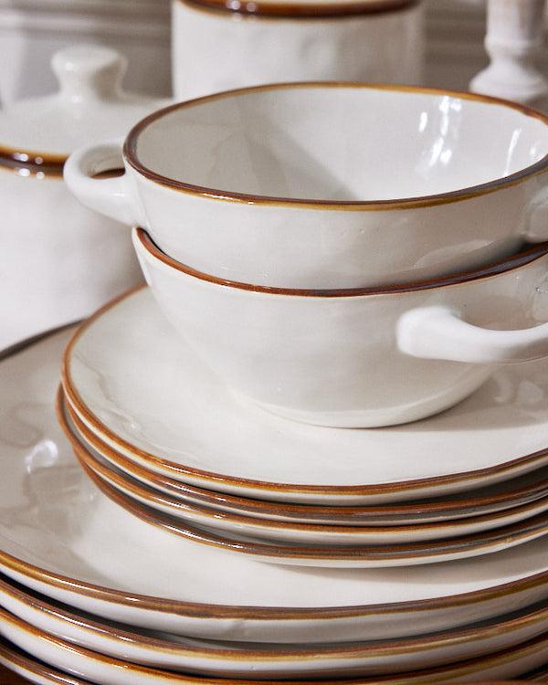 Dibor Ivory Ceramic Tableware Collection