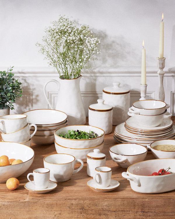 dibor Ivory Ceramic Tableware Collection