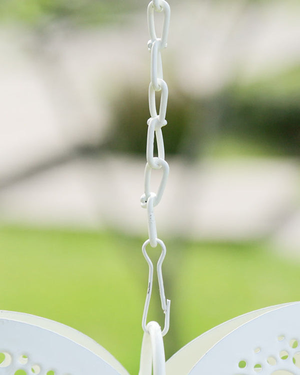 Dibor Ivory Heart Hanging Candle Holder