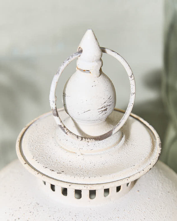 Dibor Ivory Moroccan Antique Candle Lantern