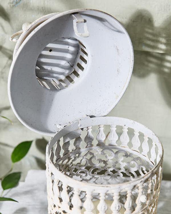 Dibor Ivory Moroccan Antique Candle Lantern