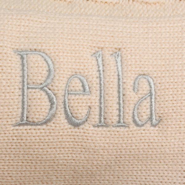 Dibor Ivory Small Knitted Personalised Dog Jumper
