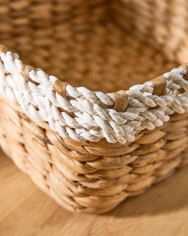 Dibor Kano Set Of 3 Water Hyacinth Storage Baskets