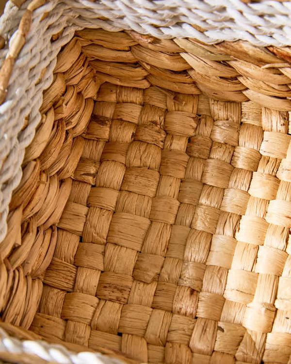 Dibor Kano Set Of 3 Water Hyacinth Storage Baskets