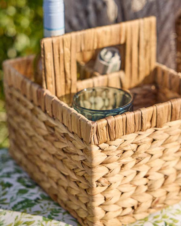 Dibor Kano Water Hyacinth Compartment Basket