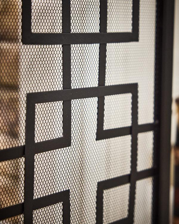 Dibor Kensington Matte Black Fire Screen