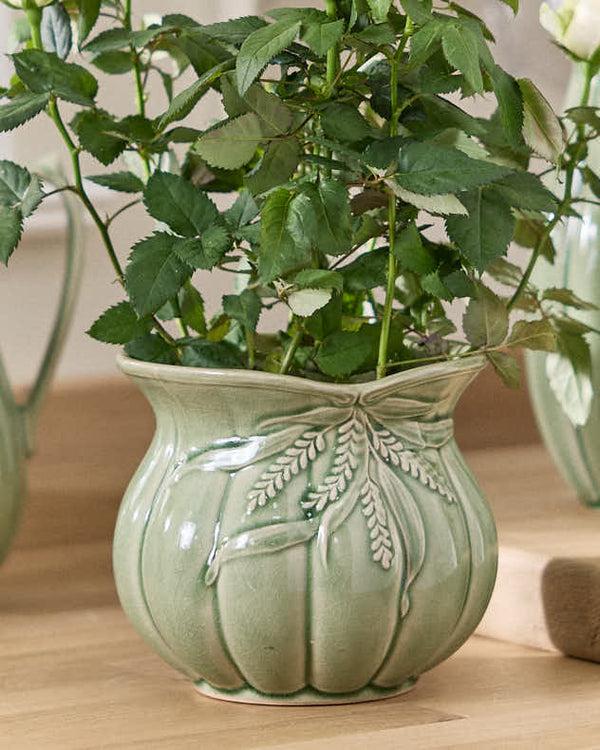 dibor Kineton Sage Green Plant Pot