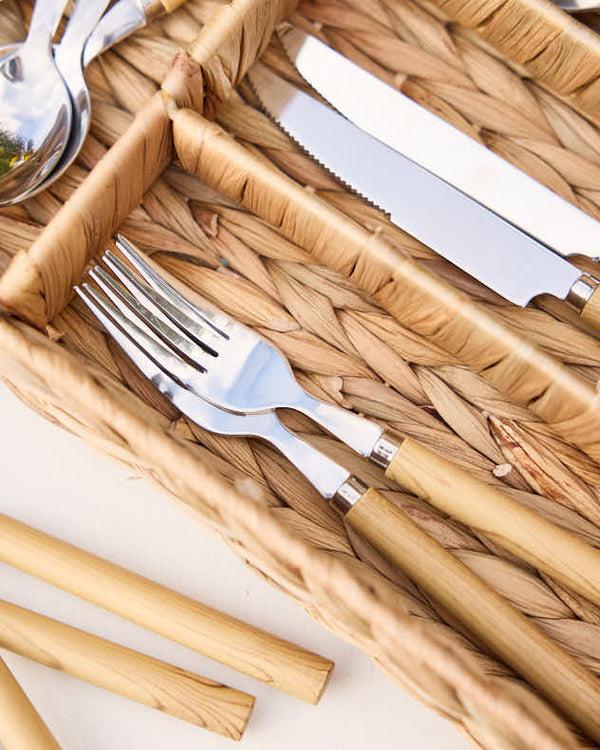 Dibor Lakelyn Water Hyacinth Cutlery Tray