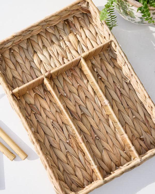 Dibor Lakelyn Water Hyacinth Cutlery Tray