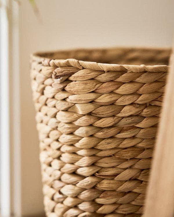 Dibor Lakelyn Water Hyacinth Paper Waste Basket