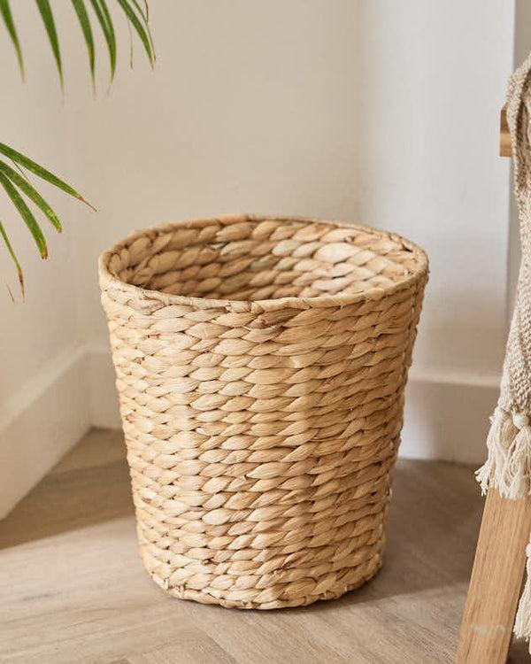 dibor Lakelyn Water Hyacinth Paper Waste Basket