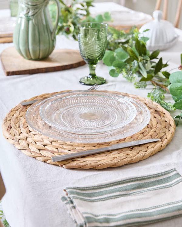 dibor Lakelyn Water Hyacinth Round Placemat