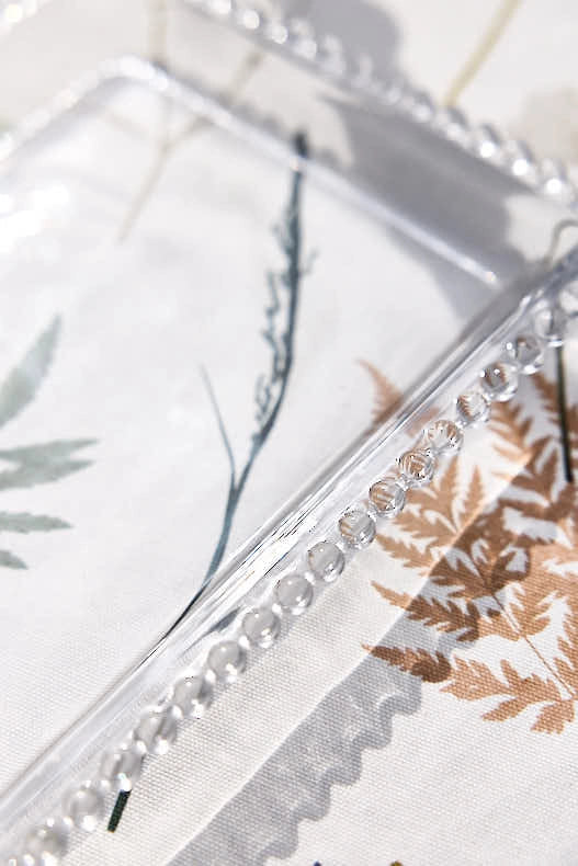dibor Large Bella Perle Glass Serving Platter