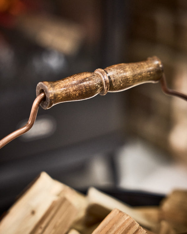 Dibor Large Copper Kindling Bucket