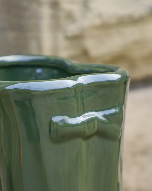 Dibor Large Dark Green Wellington Boots Planter