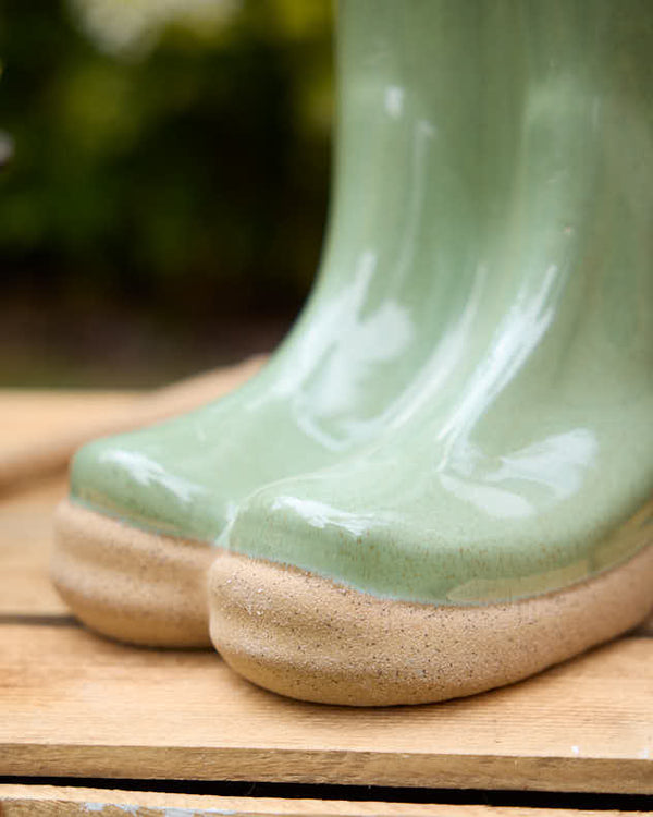 Dibor Large Green Welly Boot Planter