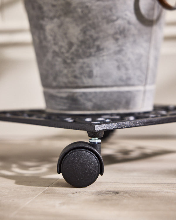 Dibor Large Ornate Rolling Plant Stand