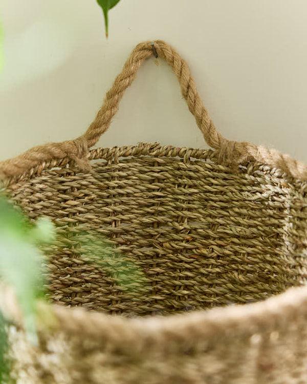 Dibor Large Rope Finish Seagrass Wall Basket