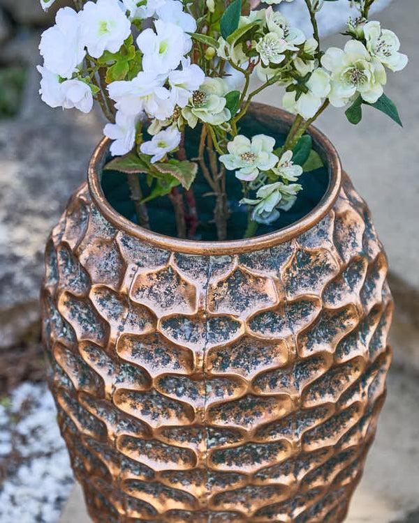 Dibor Large Textured Gold Planter