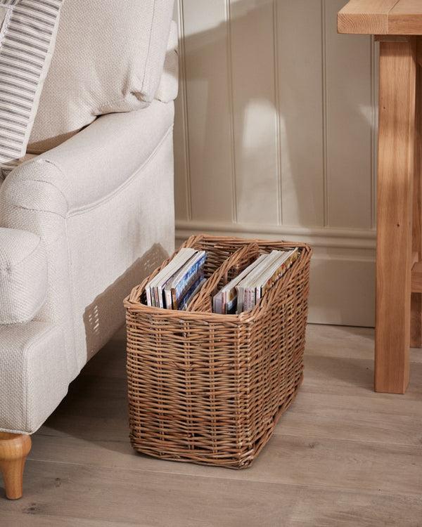 Dibor Large Wicker Magazine Basket