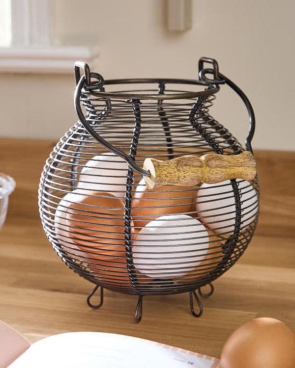 dibor Large Wire Egg Basket Caddy