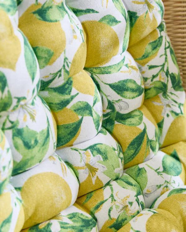 Dibor Lemon Patterned Indoor Bench Mattress