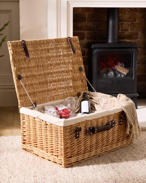 dibor Light Wash Wicker Hamper Basket