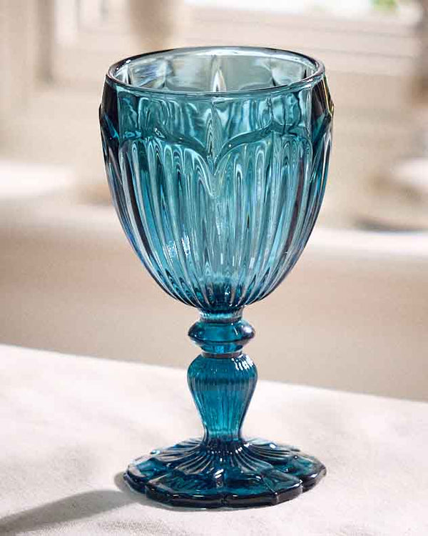 Dibor Linares Blue Wine Glass