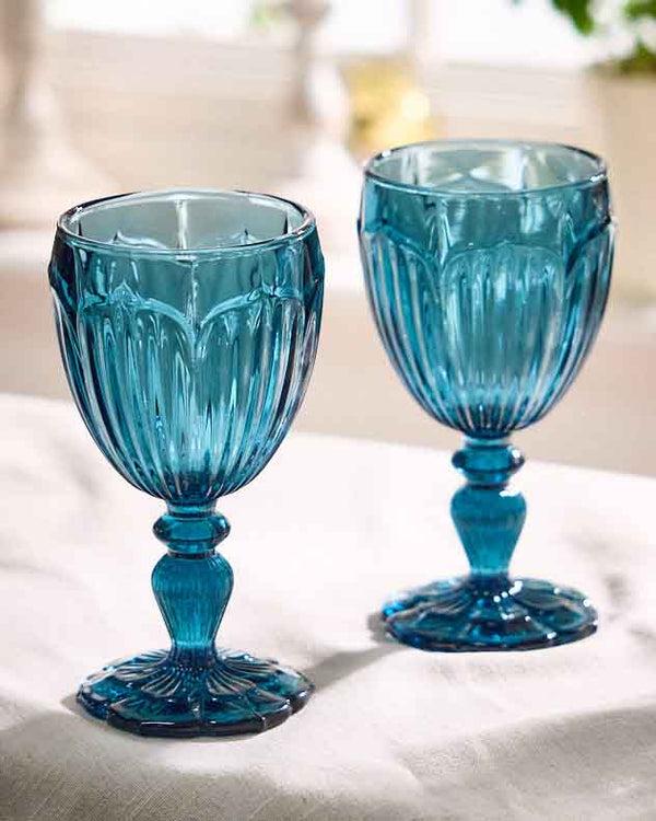 Dibor Linares Blue Wine Glass