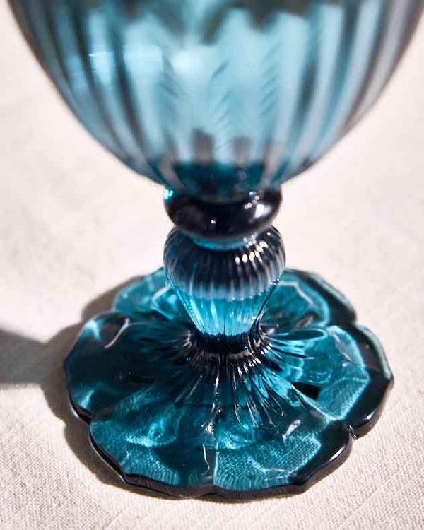 Dibor Linares Blue Wine Glass