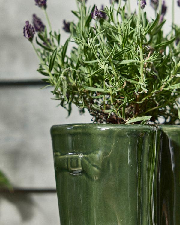 Dibor Little & Large Green Welly Boot Plant Pots