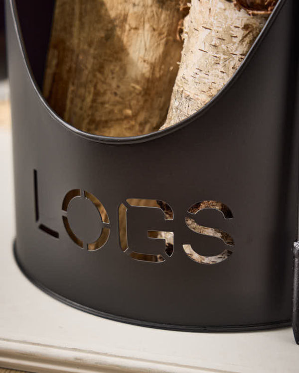Dibor Log Bucket With Poker & Tongs