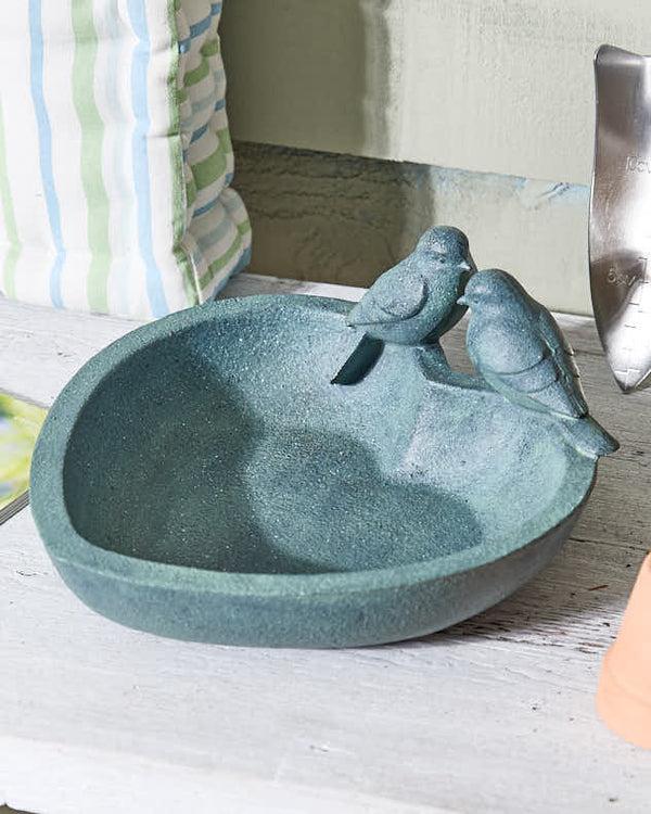 dibor Love Birds Heart Bird Dish