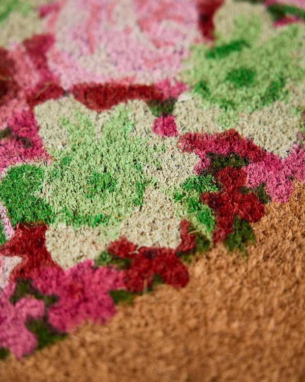 Dibor Love Heart Floral Door Mat