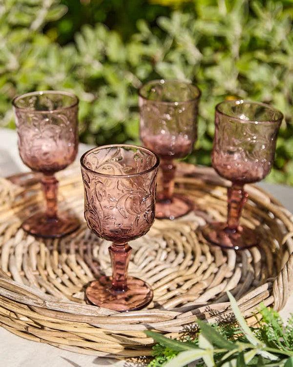 Dibor Lucena Amethyst Wine Glass