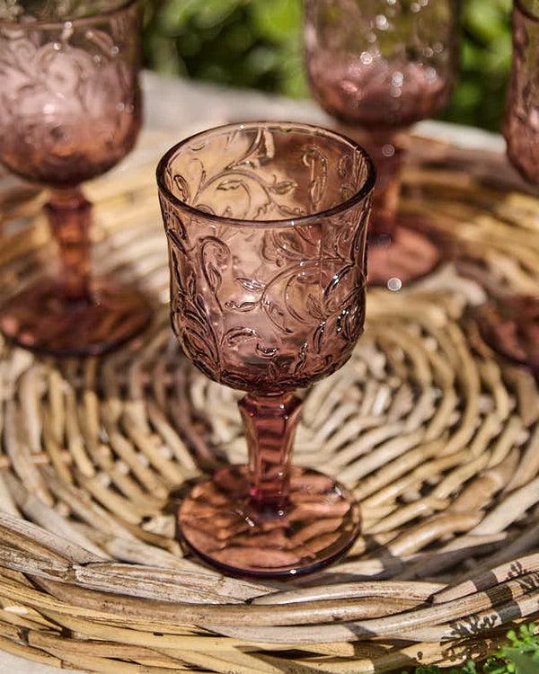 dibor Lucena Amethyst Wine Glass
