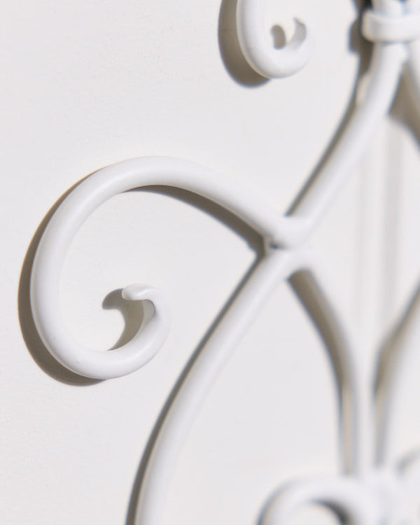 Dibor Lyon White Iron Wall Toilet Roll Holder