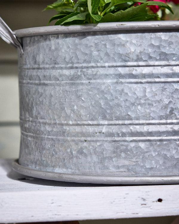 Dibor Malvern Set Of 3 Metal Tub Planters