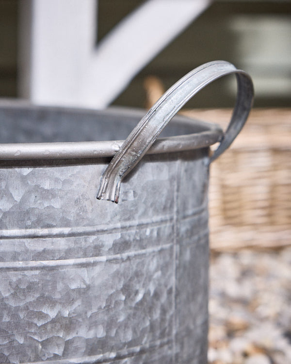 Dibor Malvern Set Of 3 Metal Tub Planters