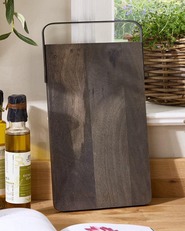 dibor Mango Wood Serving Board with Handle