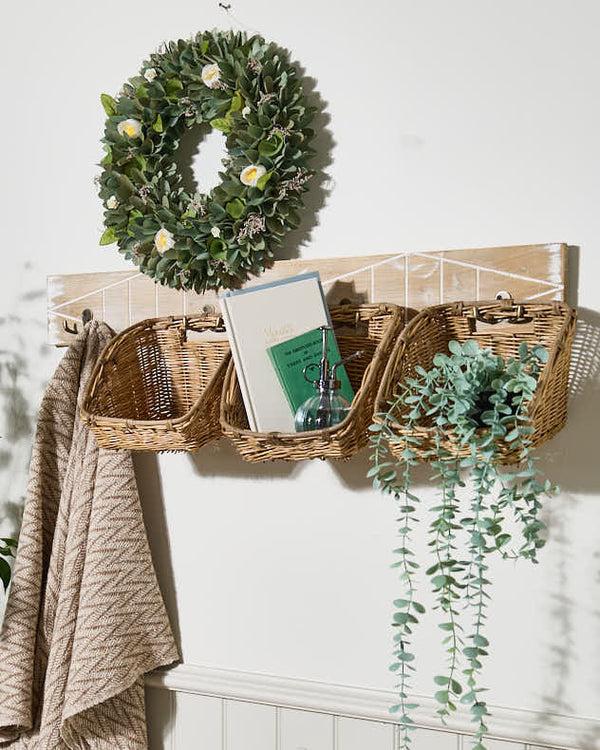 Dibor Manzat Wall Mounted Basket Rack