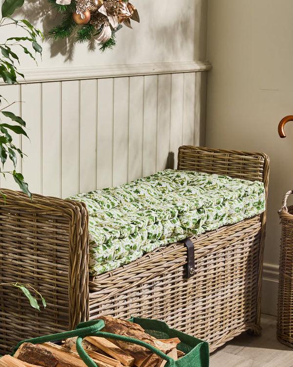 Dibor Meadowbrook Leaf Indoor Bench Cushion