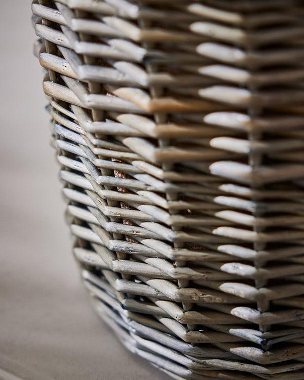Dibor Medium Lined Wicker Log Basket
