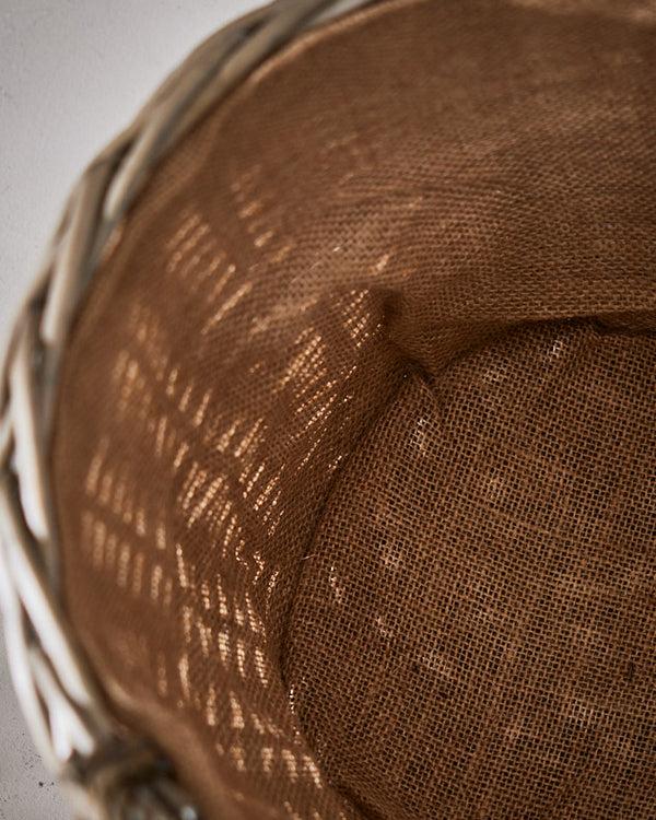 Dibor Medium Lined Wicker Log Basket