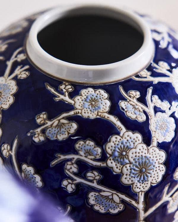 Dibor Midnight Blue Dahlia Vase