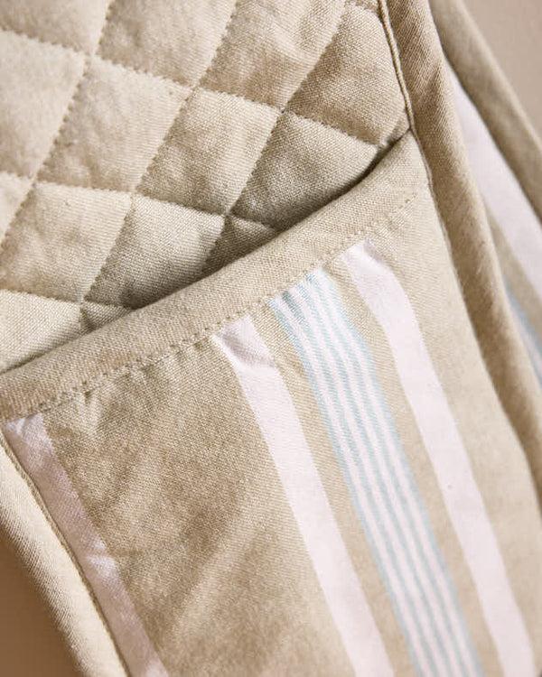 Dibor Millstone Blue Stripe Oven Gloves