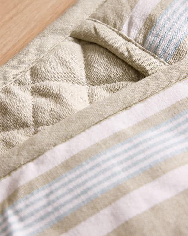 Dibor Millstone Blue Stripe Oven Gloves