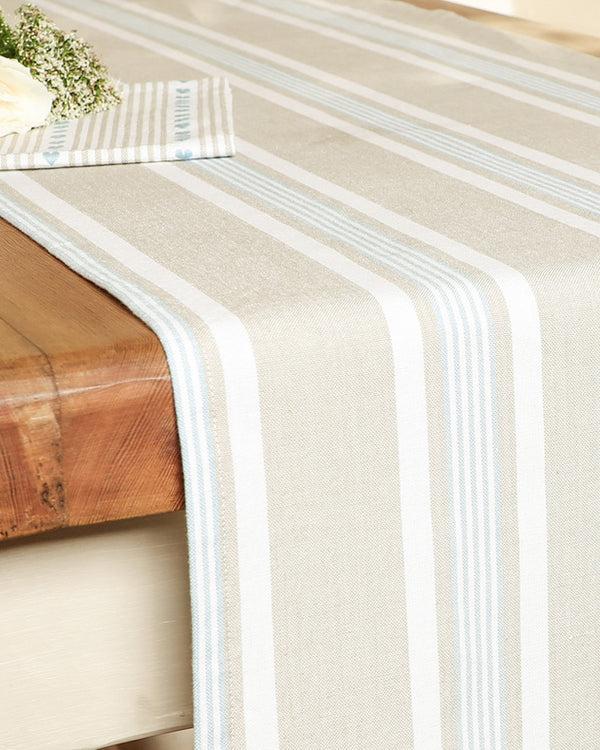 Dibor Millstone Blue Stripe Table Runner