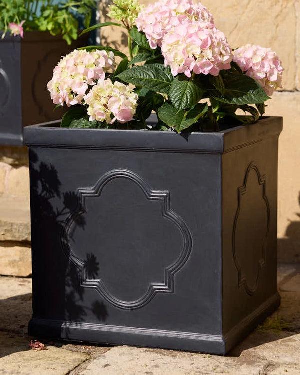 dibor Monviso Black Embossed Planter Collection