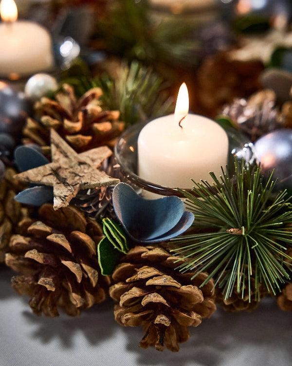 Dibor Moonlight Blue Round Tealight Holder